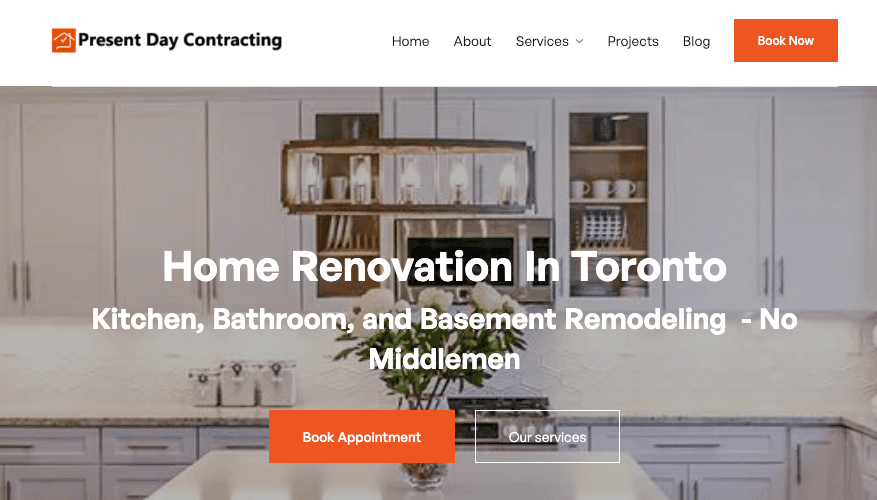 AI-Powered Webflow Website for Home Renovation Contractor image